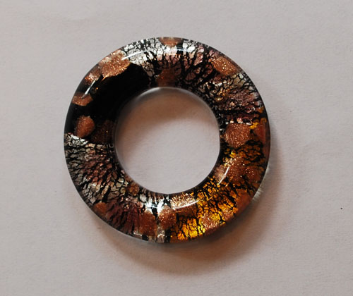 Handmade Foil Glass Pendant