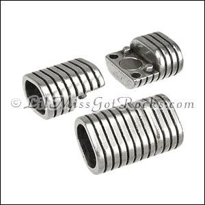 Silver Striped Magnetic Clasps