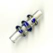 Clear tube roller with Blue three discs