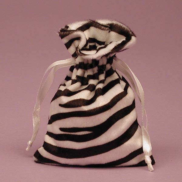 Zebra Fur Fabric Bags