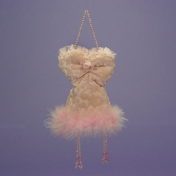 Pink Velvet Bustier Bag